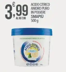 Iper Nonna Isa Acido citrico anidro puro Smapiù offerta