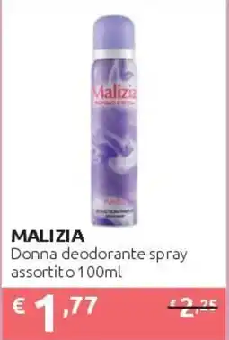 PiùMe Malizia Donna deodorante spray offerta