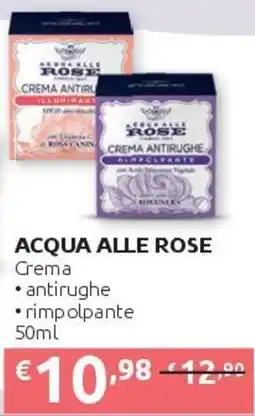 PiùMe Acqua alle Rose Crema offerta