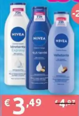 PiùMe NIVEA Crema corpo offerta
