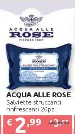 PiùMe Acqua alle Rose salviette struccanti rinfrescanti offerta