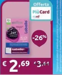 PiùMe Labello labbra 24h black berry offerta