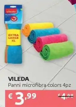 PiùMe Vileda panni microfibra colors offerta
