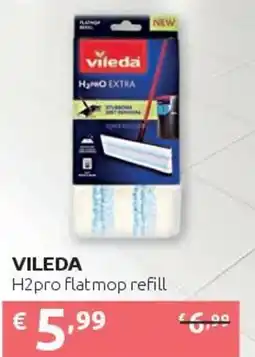 PiùMe Vileda H2pro flat mop refill offerta