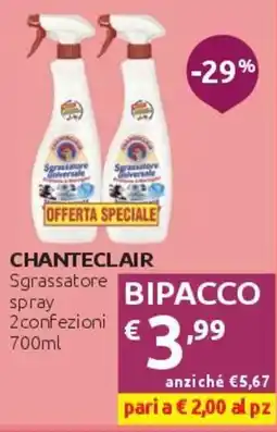 PiùMe Chanteclair sgrassatore spray offerta