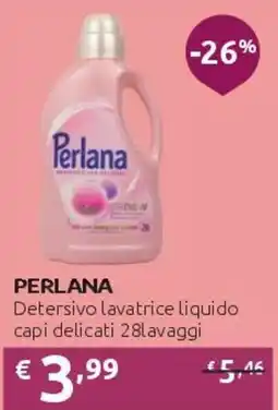 PiùMe Perlana Detersivo lavatrice liquido capi delicati offerta