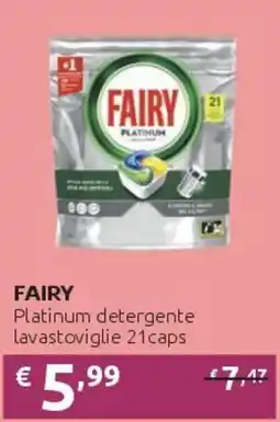 PiùMe Fairy Platinum detergente lavastoviglie offerta