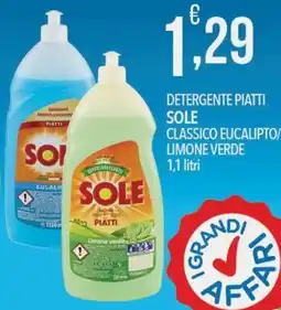 Iper Nonna Isa Detergente piatti Sole classico eucalipto/limone verde offerta