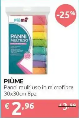 PiùMe Panni multiuso Piùme offerta