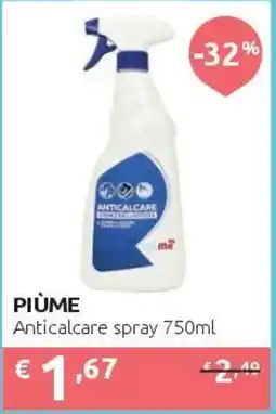 PiùMe Piùme Anticalcare spray offerta