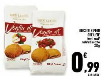 Conad Superstore Biscotti ripieni 250 g offerta