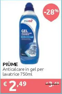 PiùMe Piùme Anticalcare in gel per lavatrice offerta