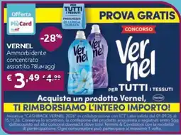 PiùMe Ammorbidente concentrato Vernel offerta