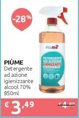 PiùMe Piùme Detergente ad azione igienizzante alcool 70% offerta