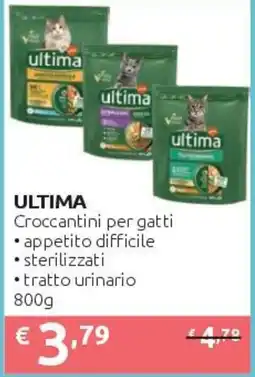 PiùMe Ultima Croccantini per gatti offerta