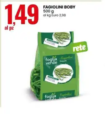 Eurospin Fagiolini Boby offerta