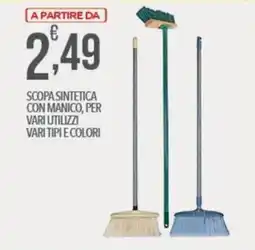 Iper Nonna Isa Scopa sintetica con manico offerta
