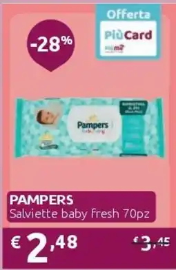 PiùMe Pampers Salviette baby fresh offerta