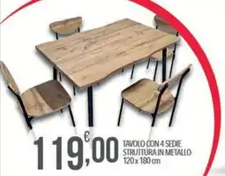 Iper Nonna Isa Tavolo con 4 sedie offerta