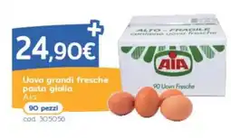 C+C Italmarket Uova grandi fresche pasta gialla Aia offerta