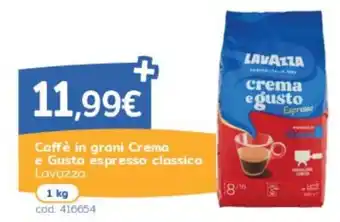 Caffè in grani Crema e Gusto espresso classico Lavazza