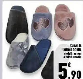 Conad Superstore Ciabatte uomo o donna offerta