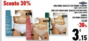 Pompea slip donna seamless