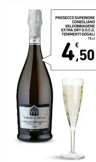 Conad Superstore Conegliano valdobbiadene prosecco superiore docg extra dry 750 g(ml) offerta