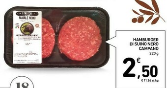 Conad Superstore Hamburger di suino nero campano offerta