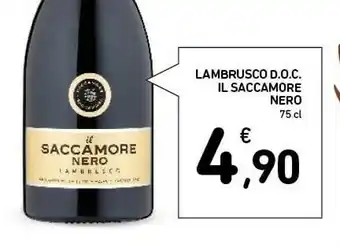 Conad Superstore Il saccamore nero lambrusco doc offerta
