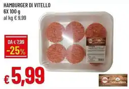Galassia Hamburger di vitello Hamburgenia offerta