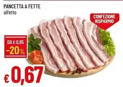 Galassia Pancetta a fette offerta
