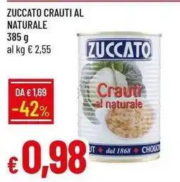 Galassia Zuccato crauti al naturale offerta