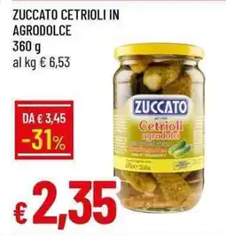 Galassia Zuccato cetrioli agrodolci offerta