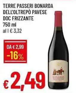 Galassia Terre Passeri Bonarda offerta