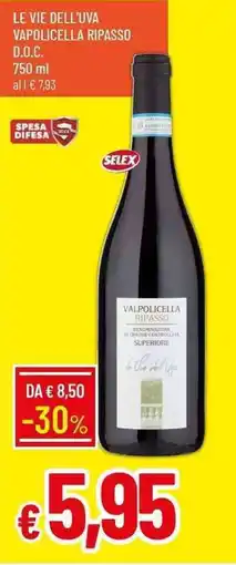 Galassia Le Vie dell'Uva Valpolicella Ripasso offerta
