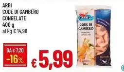 Galassia Arbi code di gambero offerta