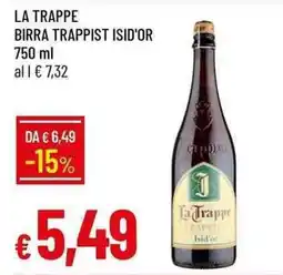 Galassia La Trappe Birra Trappist Isid'or offerta