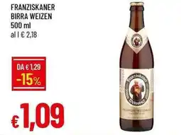 Galassia Franziskaner Birra Weizen offerta