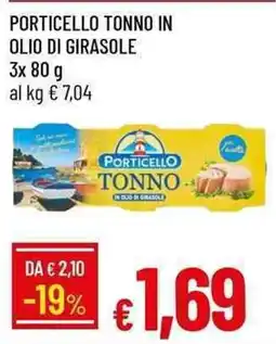 Galassia Porticello tonno in olio di girasole offerta