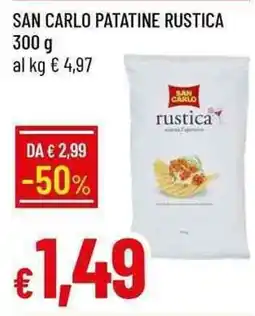 Galassia San Carlo patatine rustica offerta