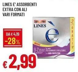 Galassia Lines e' assorbenti extra con ali offerta