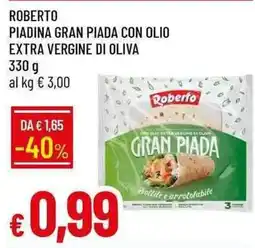 Galassia Roberto Piadina Gran Piada con olio extra vergine di oliva offerta