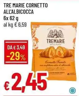 Galassia Tre Marie cornetto all'albicocca offerta