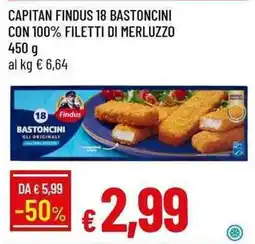 Galassia Capitan Findus 18 bastoncini offerta