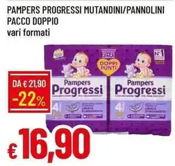 Galassia Pampers Progressi mutandini/pannolini offerta