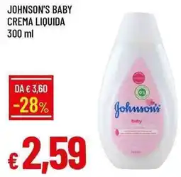 Galassia Johnson's Baby Crema Liquida offerta