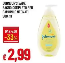 Galassia Johnson's Baby, Bagno completo per bambini e neonati offerta