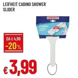 Galassia Leifheit cabino shower slider offerta