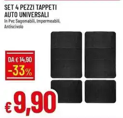 Galassia Tappeti auto universali offerta